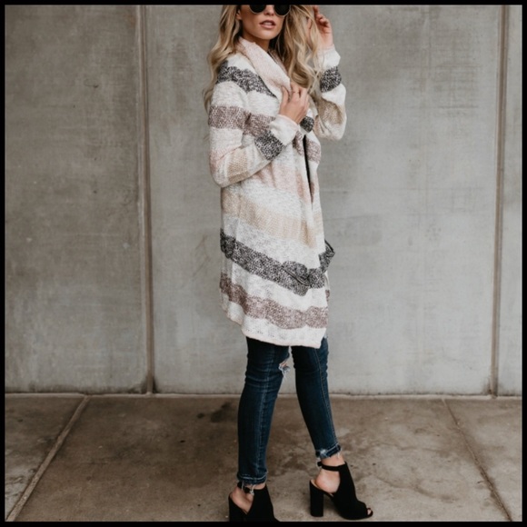 Subtle Stripes Cardi - Picture 3 of 7